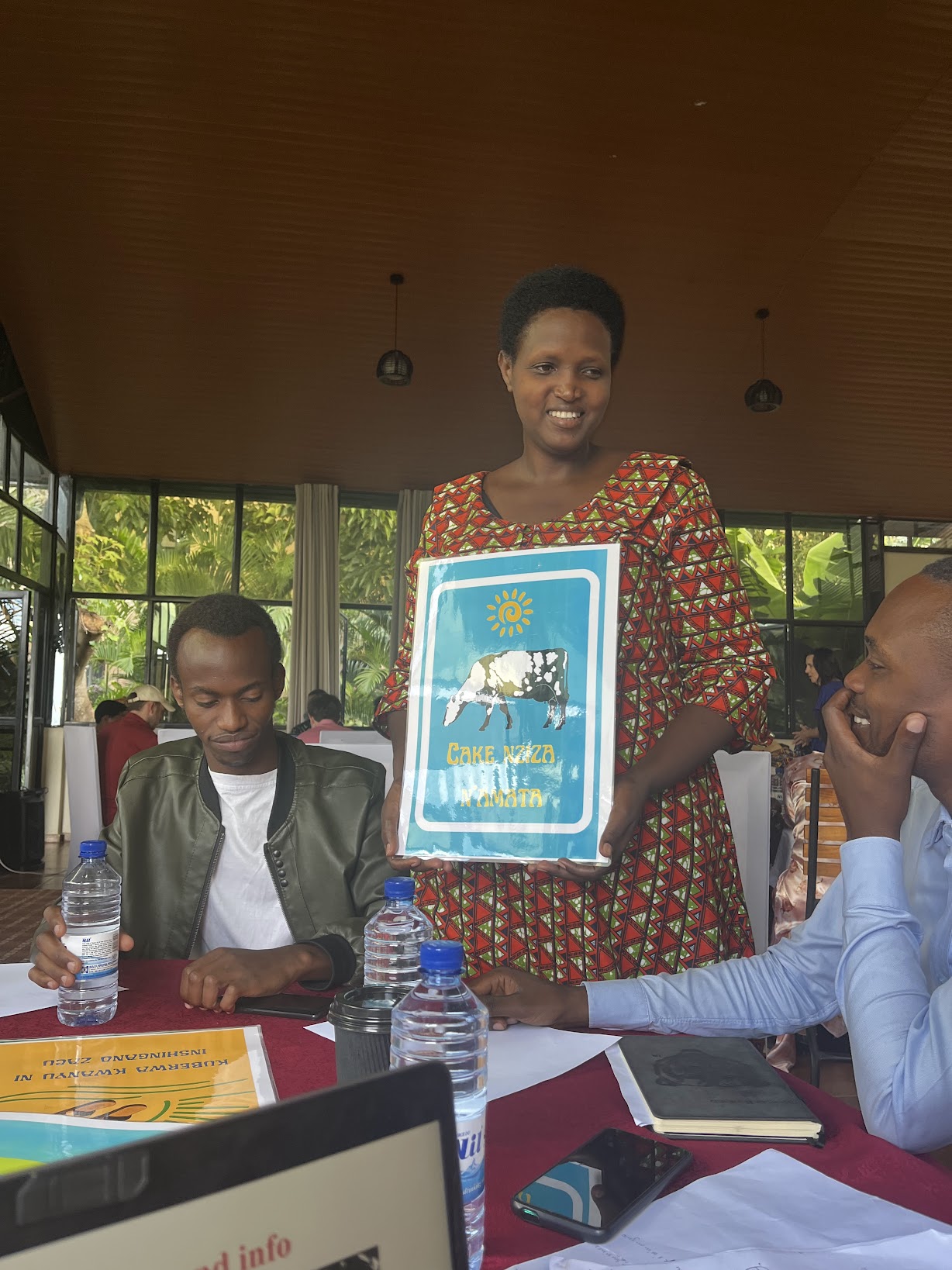 Clementine with her new sign